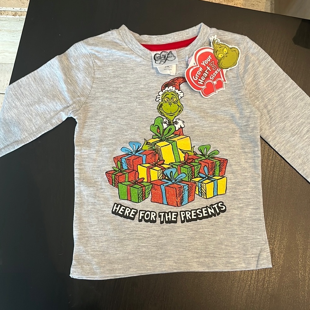 NWT The Grinch Christmas shirt size 2T